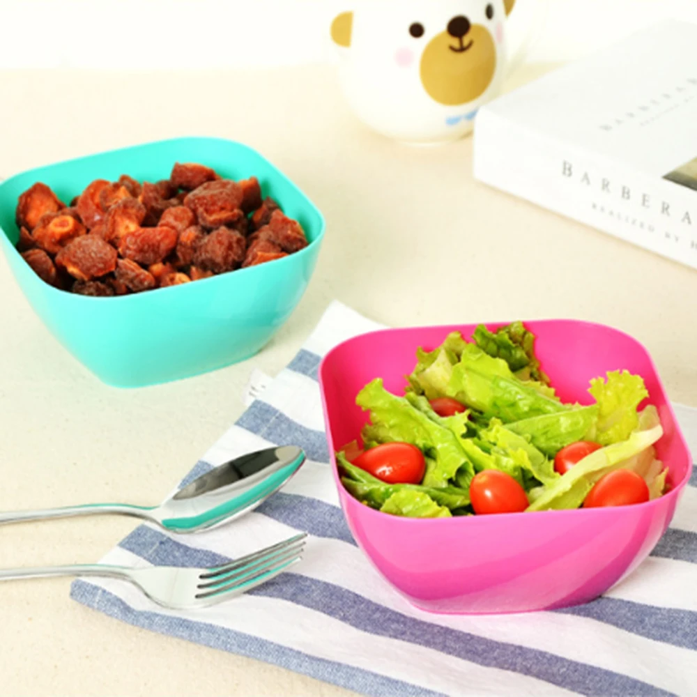 Plastic Fruit Bowl Salad Plate Snack Candy Bowl Kitchen Dish Tableware Refrigerator Food Preservation Container Square Bowl
Plastic Fruit Bowl Salad Plate Snack Candy Bowl Kitchen Dish Tableware Refrigerator Food Preservation Container Square Bowl