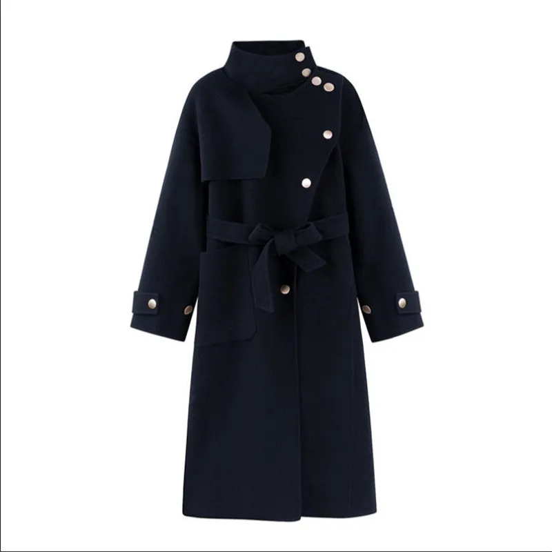 2020 New Korean Women's Woolen Coat Autumn Winter Long Slim Belt Fashion Outwear Female Wool Overcoat Jacket Plus Size A451
2020 New Korean Women's Woolen Coat Autumn Winter Long Slim Belt Fashion Outwear Female Wool Overcoat Jacket Plus Size A451