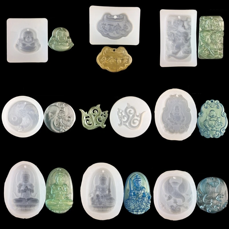 10 Styles Guanyin Buddha Chinese Traditional Amulet Mold Yin Yang Taiji Jewelry Pendant Charms Mold Resin Casting Molds
10 Styles Guanyin Buddha Chinese Traditional Amulet Mold Yin Yang Taiji Jewelry Pendant Charms Mold Resin Casting Molds