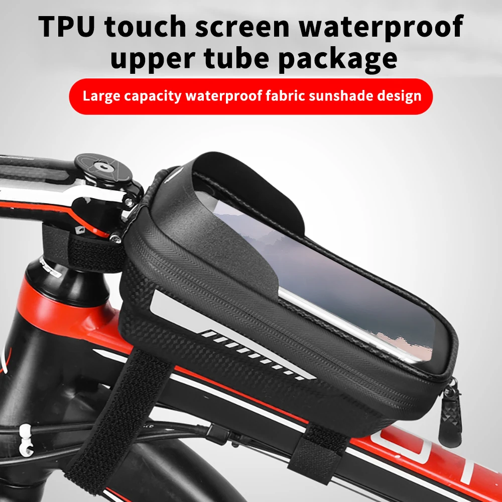 Bicycle Bag Frame Front Top Tube Rainproof PVC Cycling Bag Reflective 6.5in Phone Case Touchscreen Bag MTB Bike Accessories
Bicycle Bag Frame Front Top Tube Rainproof PVC Cycling Bag Reflective 6.5in Phone Case Touchscreen Bag MTB Bike Accessories