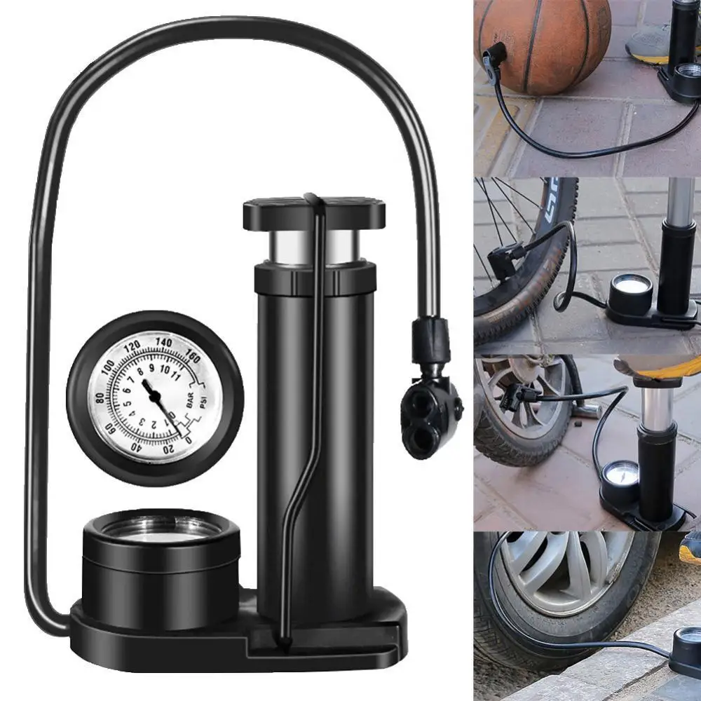 Portable Foot Pedal Bicycle Tire Pump Air Inflator with 160PSI Pressure Gauge Bicycle Tire Pump
Portable Foot Pedal Bicycle Tire Pump Air Inflator with 160PSI Pressure Gauge Bicycle Tire Pump