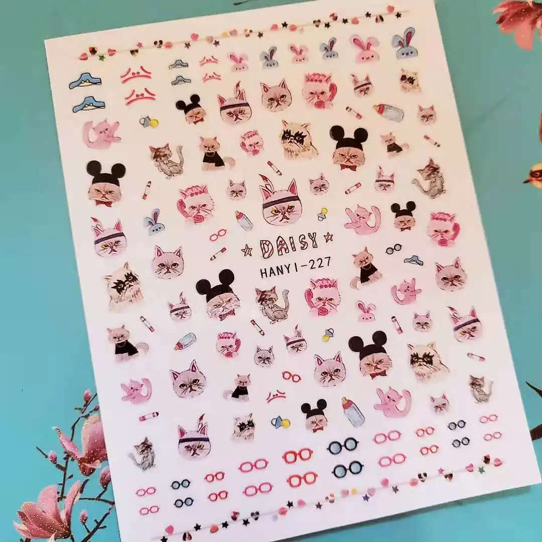 3D Nail Sticker Decals Fashion Cartoon Animal Art Decorations Stickers Sliders Manicure Accessories Decoraciones
3D Nail Sticker Decals Fashion Cartoon Animal Art Decorations Stickers Sliders Manicure Accessories Decoraciones