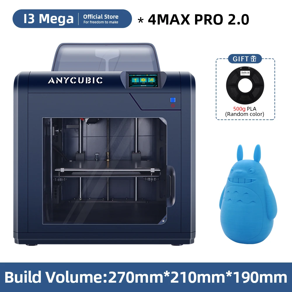 Большой фотографический 3D-принтер ANYCUBIC 4Max Pro 2,0, 3D принтер FDM, Бесплатный подарок: 0,5 кг пла
Большой фотографический 3D-принтер ANYCUBIC 4Max Pro 2,0, 3D принтер FDM, Бесплатный подарок: 0,5 кг пла