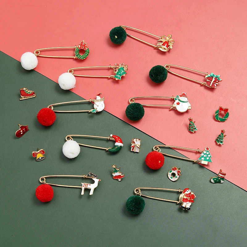 10styles Christmas Stocking Garland Enamel pins Elk Chain Tree Bells Brooch clothes lapel backpack accessories gift friends
10styles Christmas Stocking Garland Enamel pins Elk Chain Tree Bells Brooch clothes lapel backpack accessories gift friends