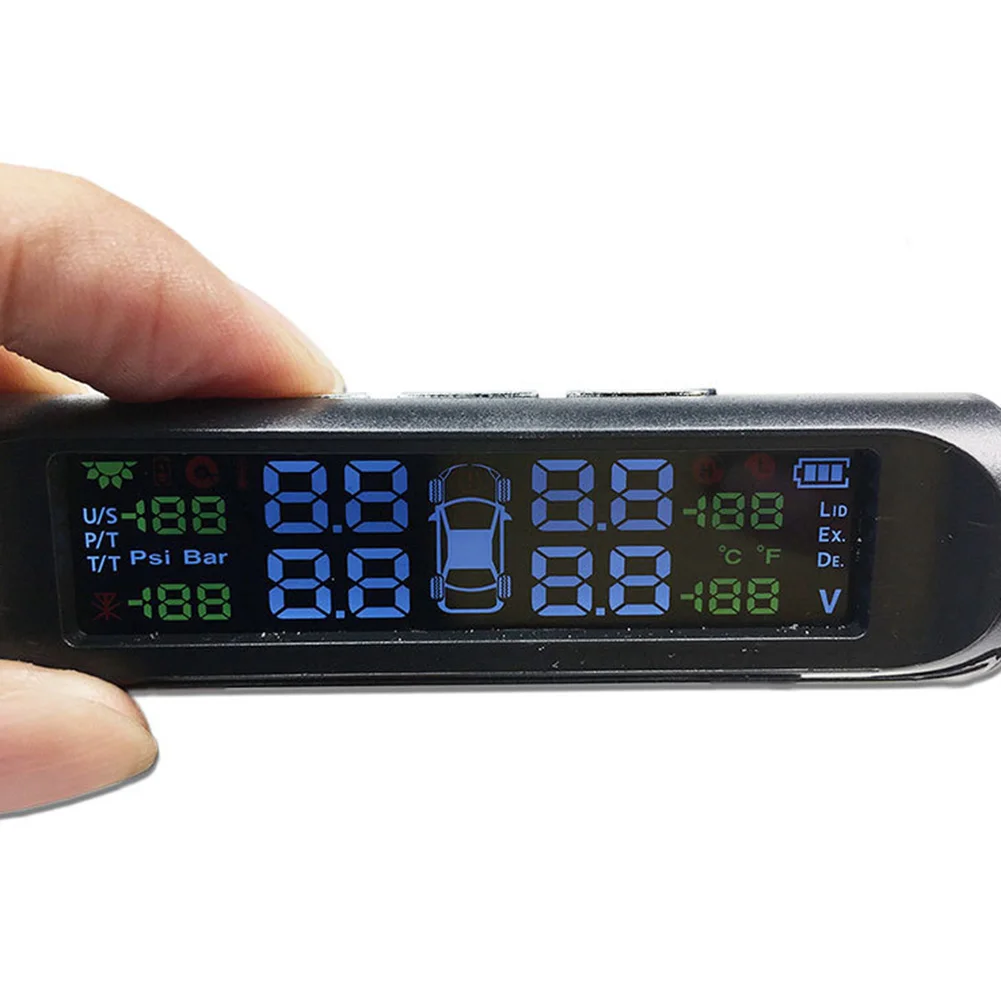 Tire Pressure Monitoring System Wireless TPMS Monitor Solar Power LCD Display with 4 External Sensors 6 Alarm Modes Dropshipping
Tire Pressure Monitoring System Wireless TPMS Monitor Solar Power LCD Display with 4 External Sensors 6 Alarm Modes Dropshipping