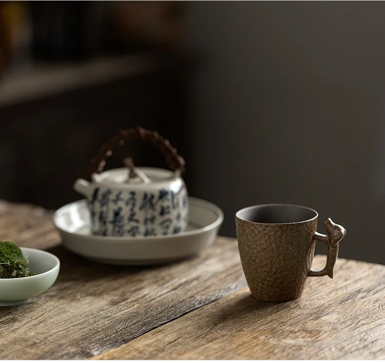 Antique Retro Stoneware Iron Glaze Creative Ceramic Handle Coffee Mug Funny Coffee Cups Modern Design Juego De Tazas De Cafe
Antique Retro Stoneware Iron Glaze Creative Ceramic Handle Coffee Mug Funny Coffee Cups Modern Design Juego De Tazas De Cafe