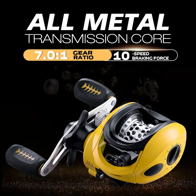 12+1BB Baitcasting Reels 7.0:1 Gear Ratio High Speed Fresh/Saltwater Magnetic Brake System Ultralight Fishing Reel Pesca 
12+1BB Baitcasting Reels 7.0:1 Gear Ratio High Speed Fresh/Saltwater Magnetic Brake System Ultralight Fishing Reel Pesca