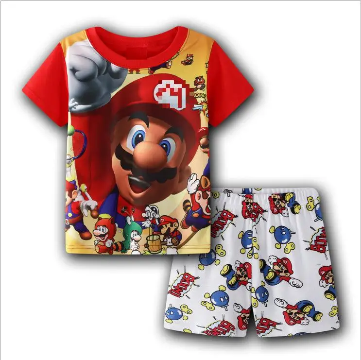 Summer New Boys Children Cotton Short Sleeve Baby Pijama Pyjama Garcon Cartoon 2-7y
Summer New Boys Children Cotton Short Sleeve Baby Pijama Pyjama Garcon Cartoon 2-7y