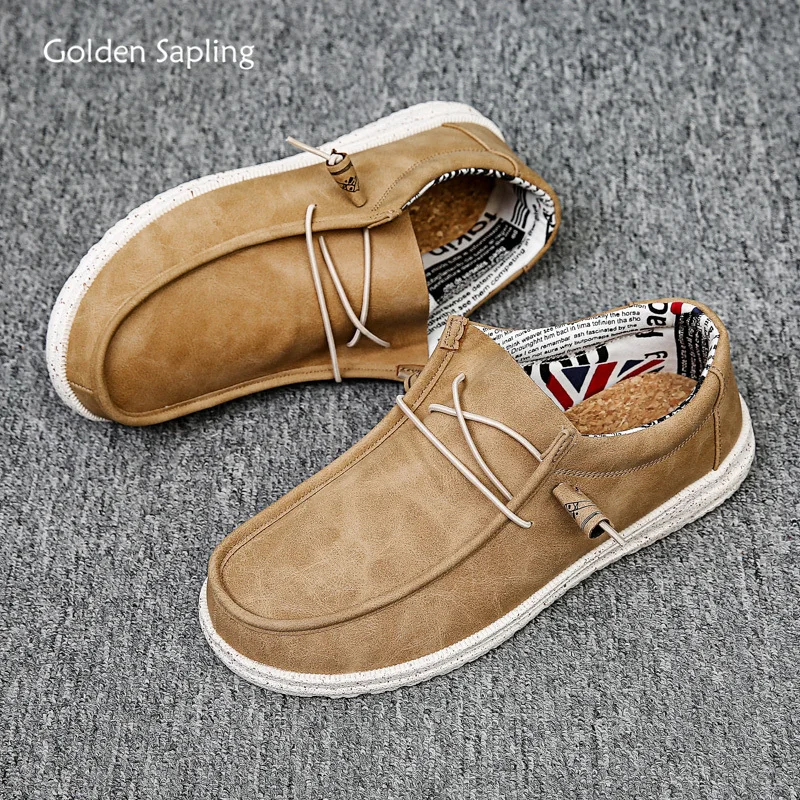 Golden Sapling Lightweight Loafers Fashion Men's Casual Shoes Classic Lace Up Men Flats Leisure Driving Shoes Retro Daily Loafer
Golden Sapling Lightweight Loafers Fashion Men's Casual Shoes Classic Lace Up Men Flats Leisure Driving Shoes Retro Daily Loafer