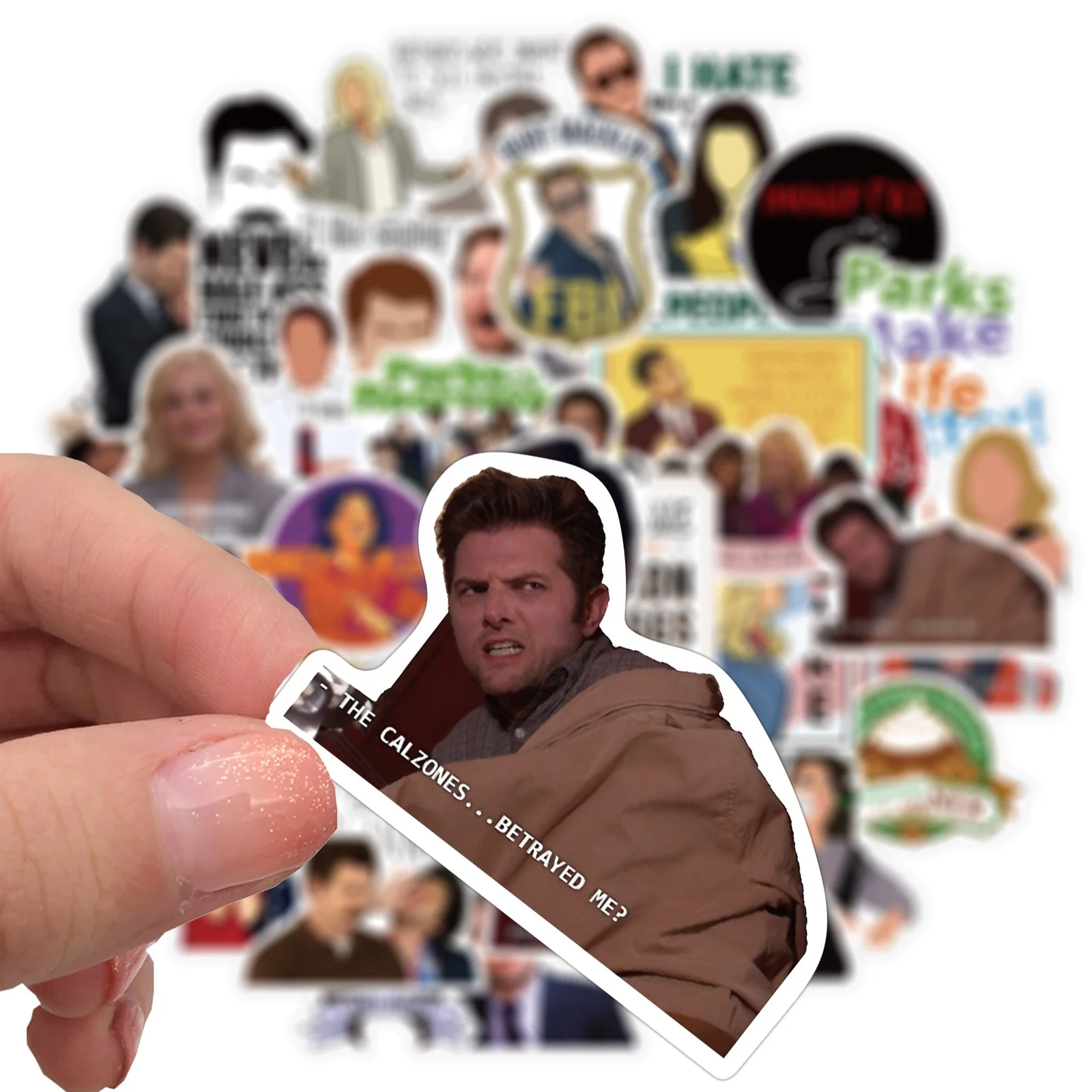 50Pcs New TV Series Parks And Recreation Graffiti Sticker For Paper Decal Diy Phone Table Book Bottle Vinyl Stickers
50Pcs New TV Series Parks And Recreation Graffiti Sticker For Paper Decal Diy Phone Table Book Bottle Vinyl Stickers