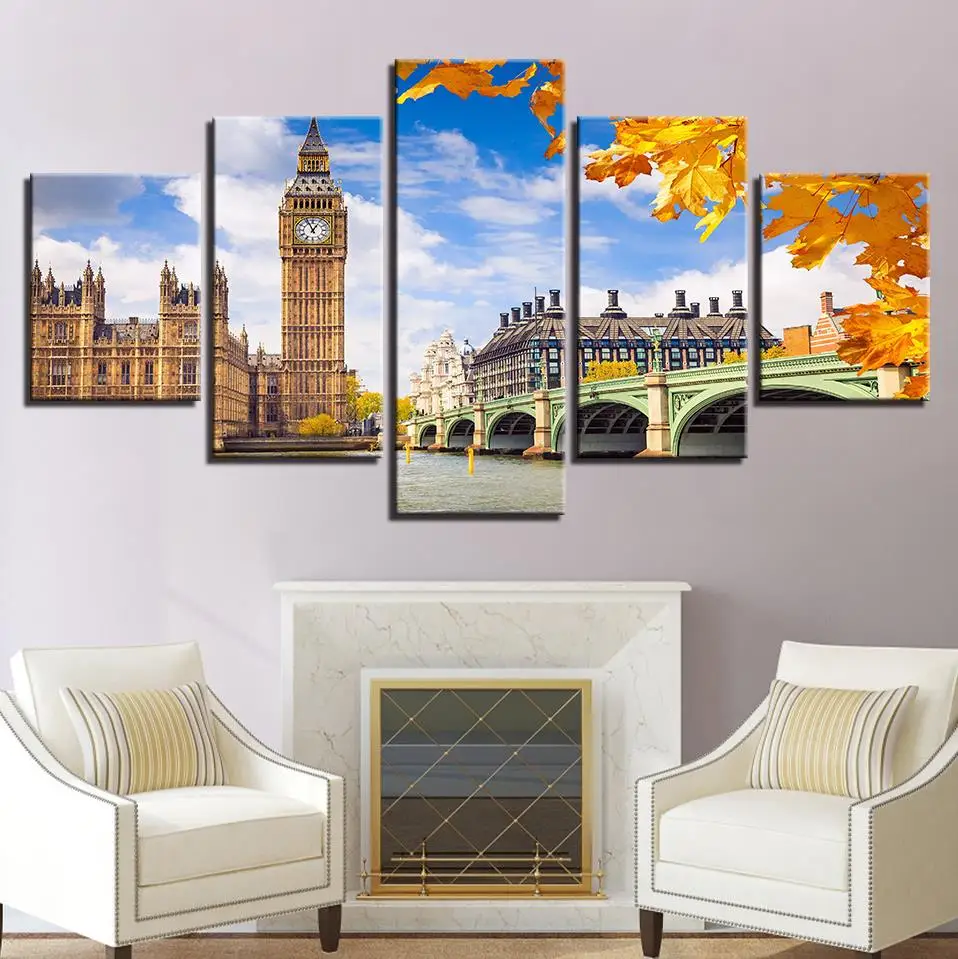 Canvas Paintings Wall Art HD Prints Home Decor 5 Pieces Elizabeth Tower Big Ben Poster For Living Room Bridge Pictures(No Frame)
Canvas Paintings Wall Art HD Prints Home Decor 5 Pieces Elizabeth Tower Big Ben Poster For Living Room Bridge Pictures(No Frame)
