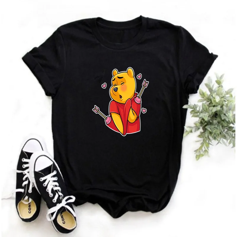 Mayos Women's T-shirt Cute Bear Cartoon Print Sports T-shirt Women's Harajuku O-neck Short Sleeve Urban Fashion Top
Mayos Women's T-shirt Cute Bear Cartoon Print Sports T-shirt Women's Harajuku O-neck Short Sleeve Urban Fashion Top