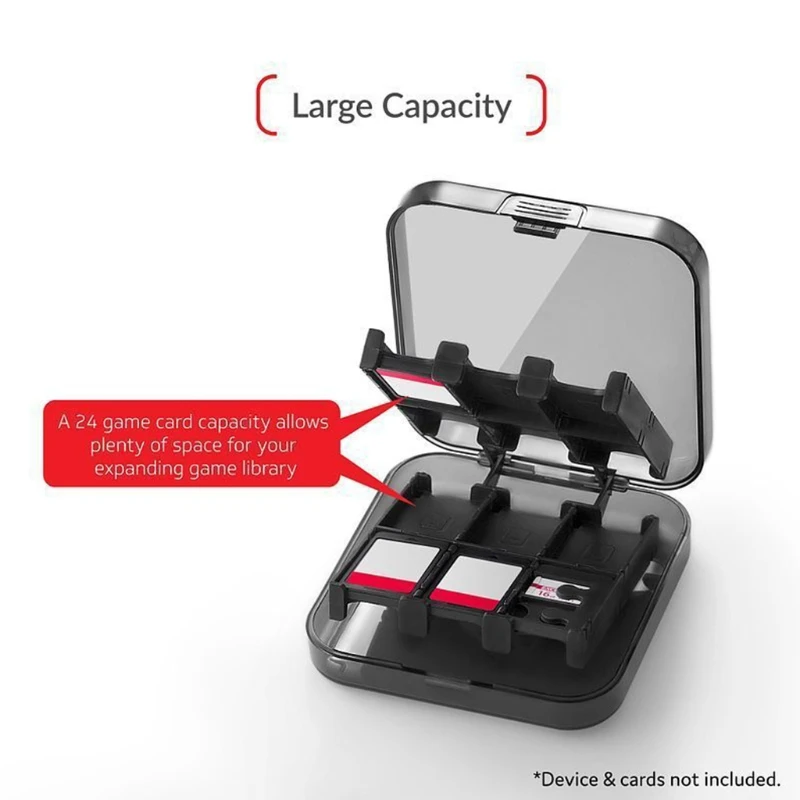 24 in 1 Storage Case Game Cards Holder Organizer for Nintend Switch Portable Travel Container Transparent Black
24 in 1 Storage Case Game Cards Holder Organizer for Nintend Switch Portable Travel Container Transparent Black