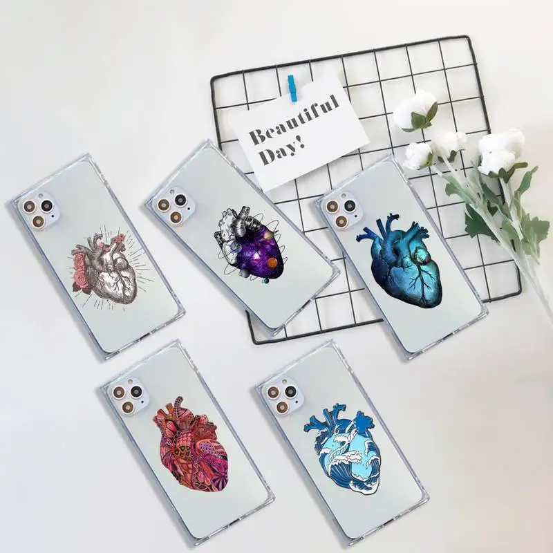 human heart Creative cartoon Phone Case For iPhone 7 8 11 12 X XS XR MINI Pro Max Plus Clear Square Transparent
human heart Creative cartoon Phone Case For iPhone 7 8 11 12 X XS XR MINI Pro Max Plus Clear Square Transparent