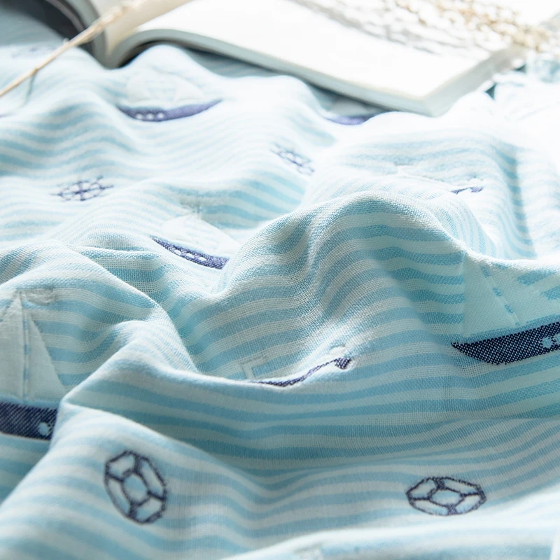 2020 одеяло для новорожденных 100% муслиновый хлопок 6 слоев мягкое плотное детское