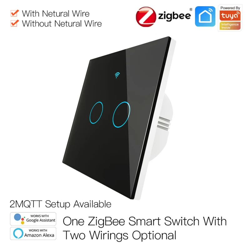 1/2/3 Gang EU ZigBee Wall Touch Smart Light Switch With/NO Neutral Wire Smart Life/Tuya APP Control Work With Alexa Google Home
1/2/3 Gang EU ZigBee Wall Touch Smart Light Switch With/NO Neutral Wire Smart Life/Tuya APP Control Work With Alexa Google Home