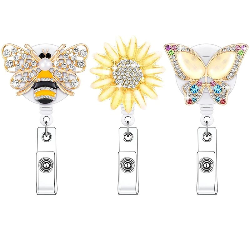 3 Pieces Badge Reel Holder Retractable Badge Holder with Alligator Swivel Clip for Nurse Teacher Office Staff
3 Pieces Badge Reel Holder Retractable Badge Holder with Alligator Swivel Clip for Nurse Teacher Office Staff
