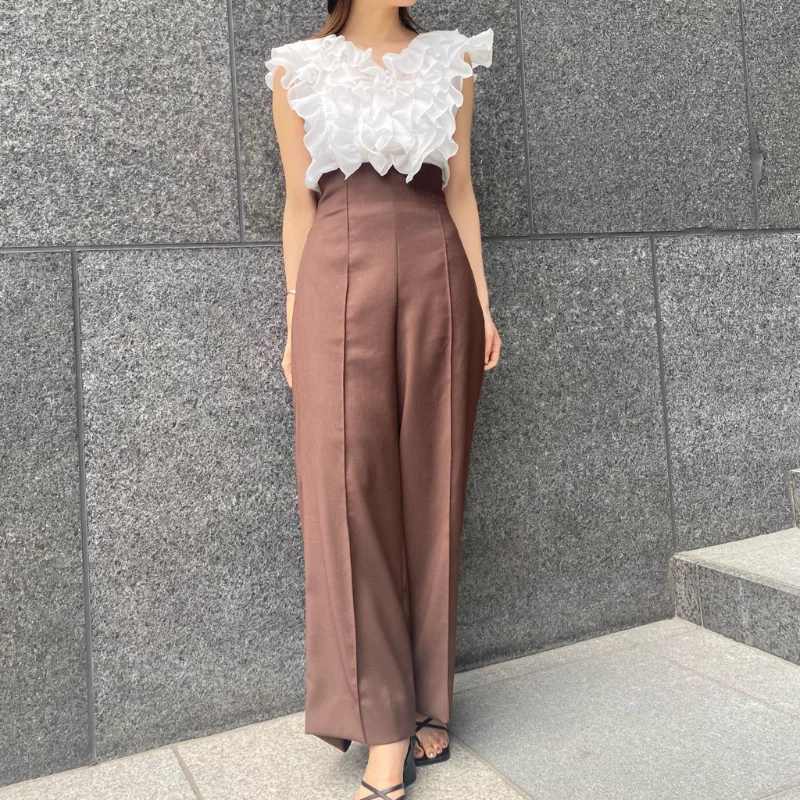 Sweet Cascading Ruffle Solid Chiffon Blouse V-neck Backless Lace-up Slim Woman Tops 2021 Summer Chic Blusas Mujer De Moda
Sweet Cascading Ruffle Solid Chiffon Blouse V-neck Backless Lace-up Slim Woman Tops 2021 Summer Chic Blusas Mujer De Moda
