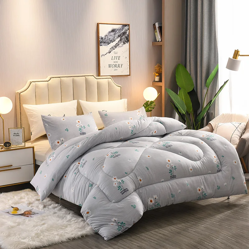 Air Conditioner Comfortable Warm Quilts Japanese Style Cotton Infiiling Jersey Duvet Comforter New Design Winter Thick Comforter
Air Conditioner Comfortable Warm Quilts Japanese Style Cotton Infiiling Jersey Duvet Comforter New Design Winter Thick Comforter