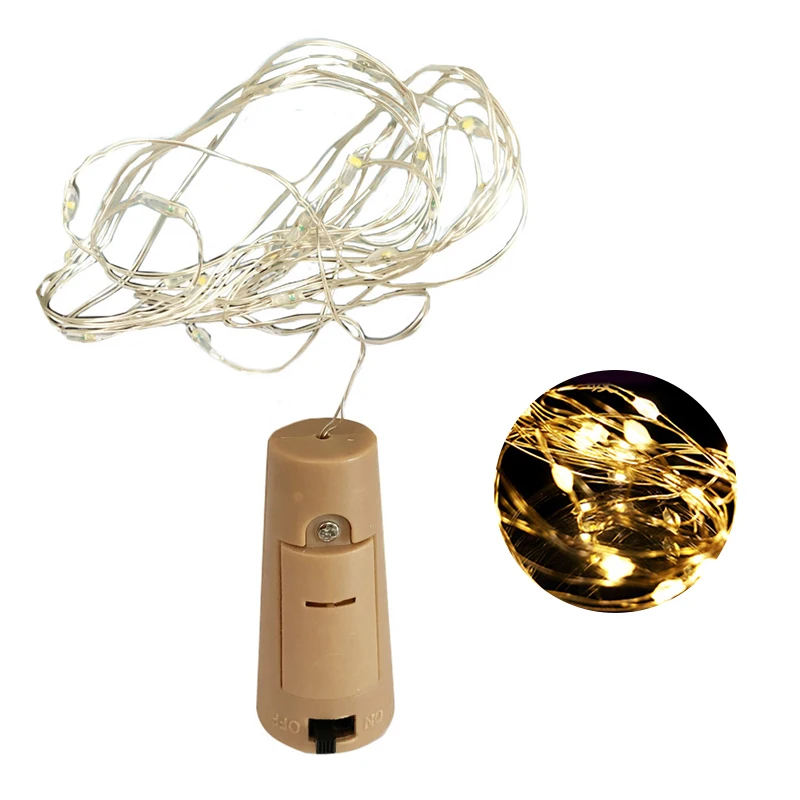Mini LED String light 2M Silver Wire Fairy Lights for Wine Bottle Silver Thread Garland Home Christmas Wedding Party Decoration
Mini LED String light 2M Silver Wire Fairy Lights for Wine Bottle Silver Thread Garland Home Christmas Wedding Party Decoration