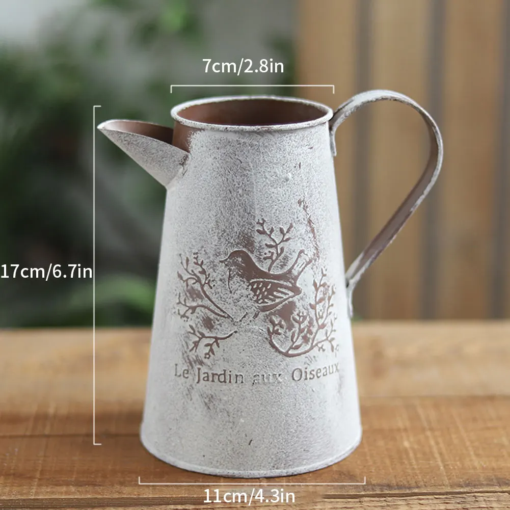 Watering Can Decoration Iron Vase Watering Pot Swinging Flower Basket Container Flower Pot Holder Jug For Home Garden Decoration
Watering Can Decoration Iron Vase Watering Pot Swinging Flower Basket Container Flower Pot Holder Jug For Home Garden Decoration