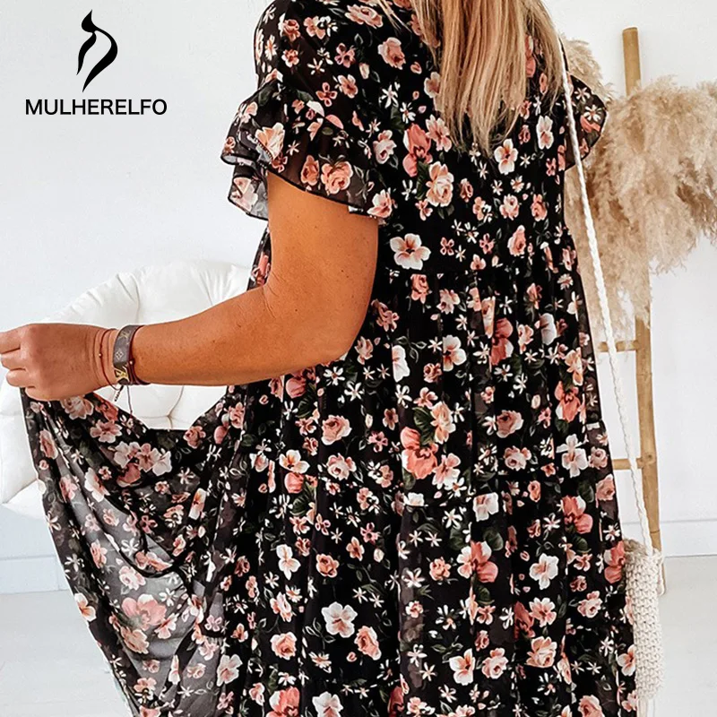 Summer Dress Women Clothes Casual O-Neck Dresses Ladies Ankle-Length Sundresses Loose Floral Dress Summer Female
Summer Dress Women Clothes Casual O-Neck Dresses Ladies Ankle-Length Sundresses Loose Floral Dress Summer Female