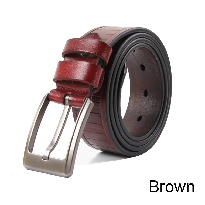 Мужской ремень из воловьей кожи, с пряжкой и язычком 
Мужской ремень из воловьей кожи, с пряжкой и язычком