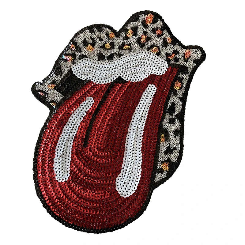 NEW Arrival Sequins Tongue Iron on Patches for Clothes Large Lips Embroidery Parches DIY Decoration Applique
NEW Arrival Sequins Tongue Iron on Patches for Clothes Large Lips Embroidery Parches DIY Decoration Applique