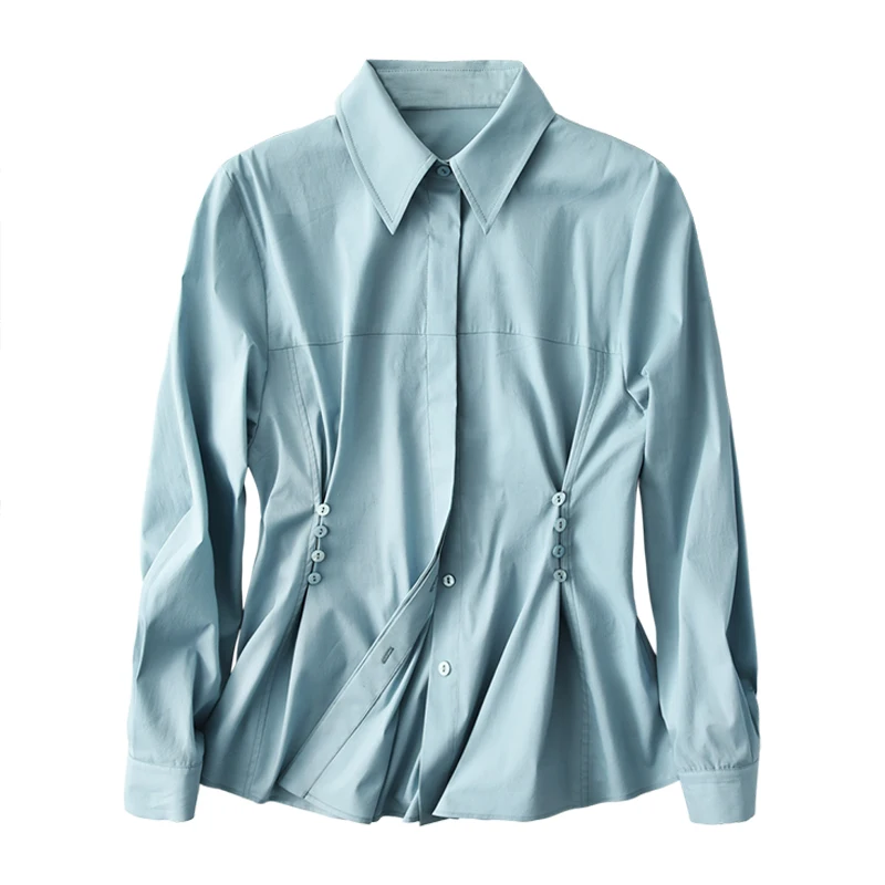 Shuchan Women Shirt 70% COTTON Nylon Spandex Turn-down Collar Japan Style Button Shirt Women Button Up Long Sleeve Tops Women
Shuchan Women Shirt 70% COTTON Nylon Spandex Turn-down Collar Japan Style Button Shirt Women Button Up Long Sleeve Tops Women