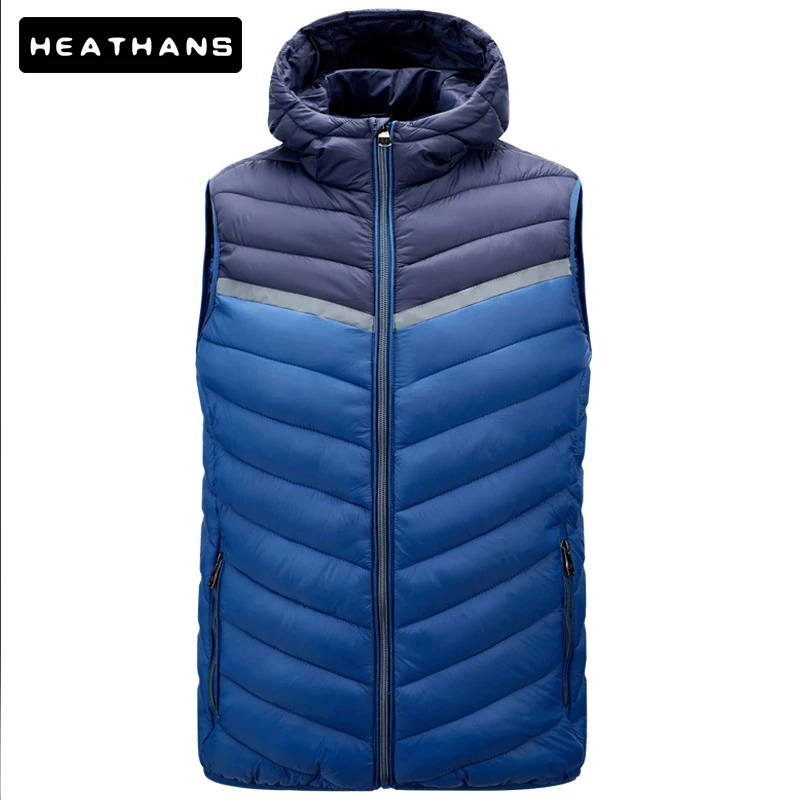 Hooded Vest Men's Autumn Winter Warm Cotton Patchwork Parka Vest Jacket Male Youth Oversize Waistcoats Men Color Contrast Jacket
Hooded Vest Men's Autumn Winter Warm Cotton Patchwork Parka Vest Jacket Male Youth Oversize Waistcoats Men Color Contrast Jacket