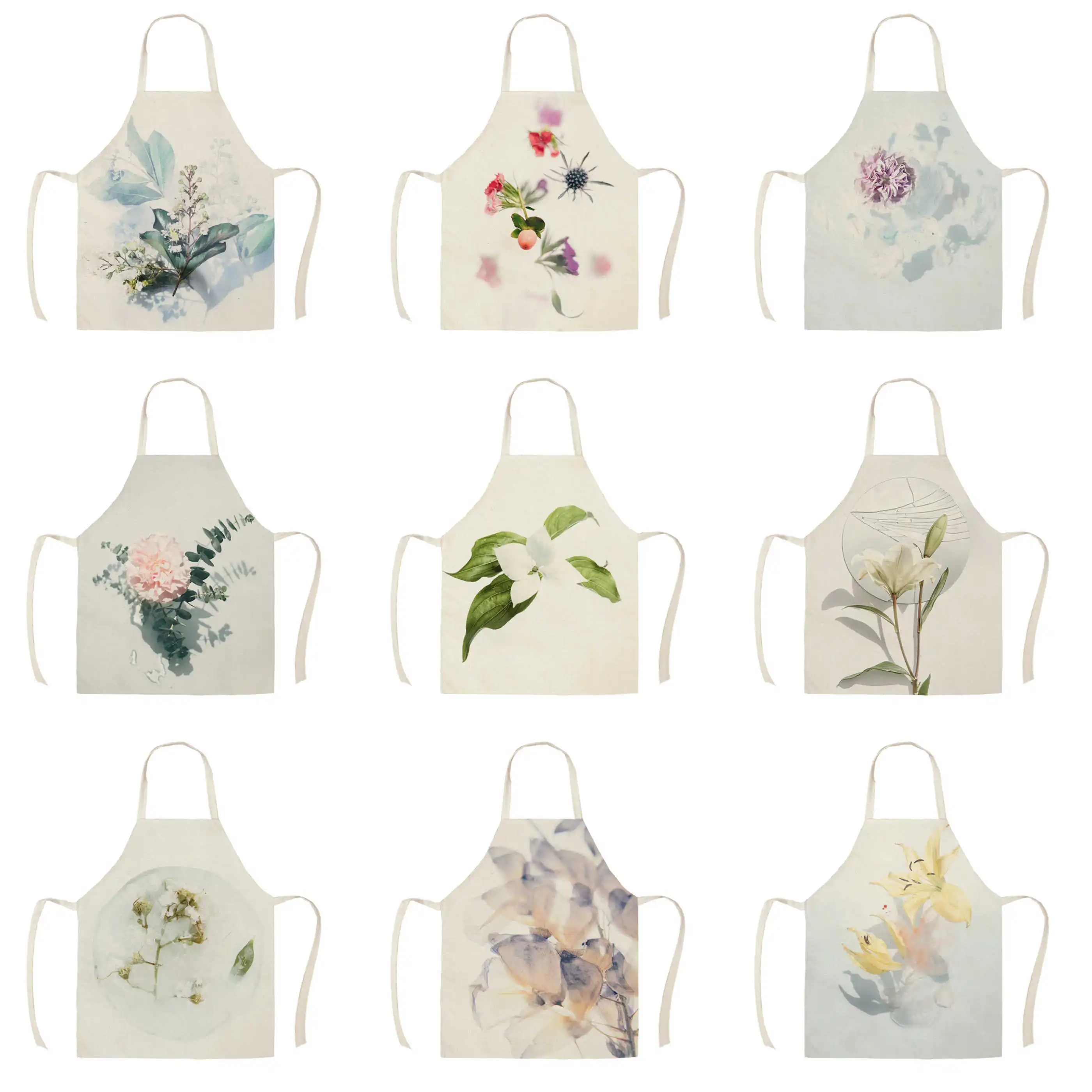 Creative dream flower print apron adult children's kitchen linen household cleaning household cooking anti-fouling apron
Creative dream flower print apron adult children's kitchen linen household cleaning household cooking anti-fouling apron
