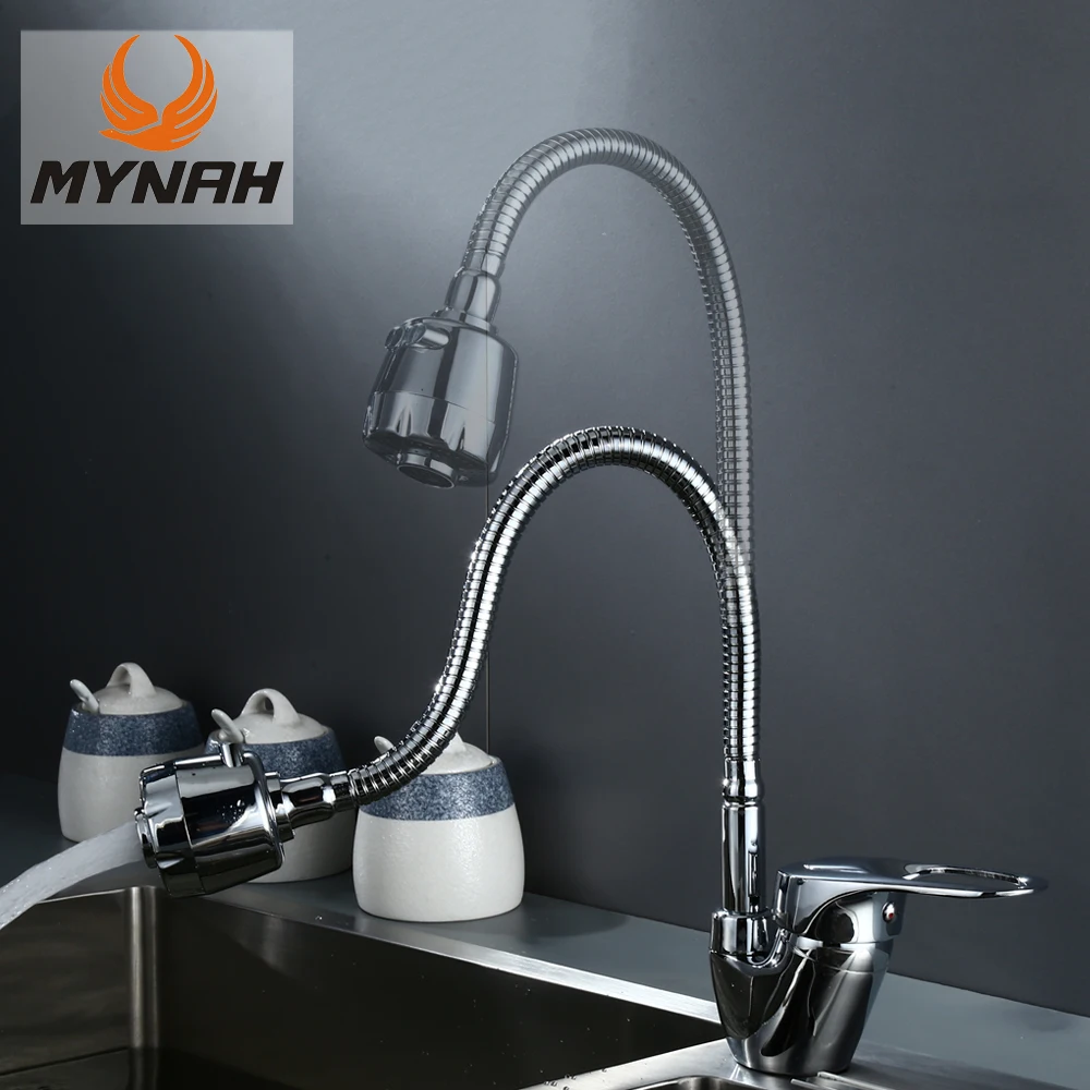 MYNAH Kitchen Mixer Cold and Hot Flexible Kitchen Sink Tap Dual Mode Hot and Cold Water Tap 360 No Dead-end Kitchen Sink Faucet
MYNAH Kitchen Mixer Cold and Hot Flexible Kitchen Sink Tap Dual Mode Hot and Cold Water Tap 360 No Dead-end Kitchen Sink Faucet