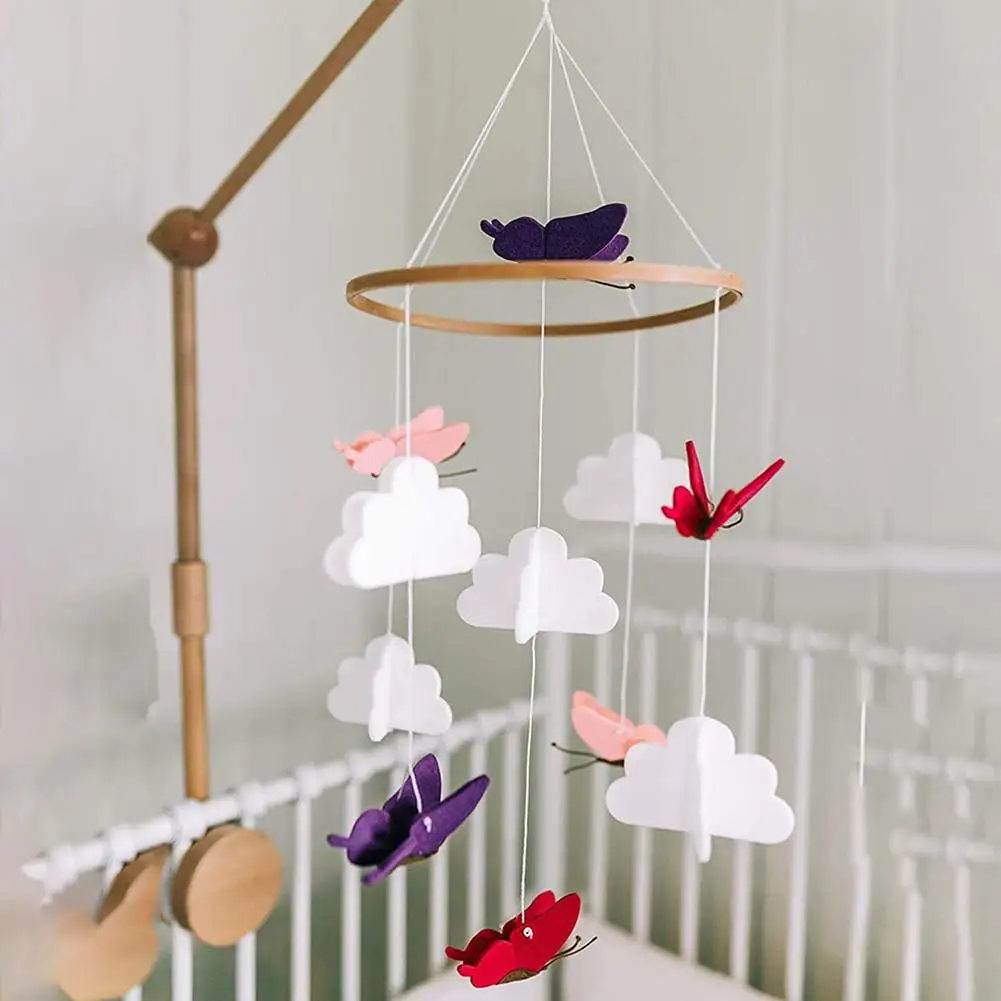 Baby Crib Felt Colorful Butterfly Cloud Mobile Rattle Wind Chime Infant Cot Wind Chime Bed Bell Toys Kids Chidren Room Decor
Baby Crib Felt Colorful Butterfly Cloud Mobile Rattle Wind Chime Infant Cot Wind Chime Bed Bell Toys Kids Chidren Room Decor