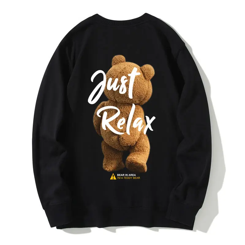 Round Neck Sweater Casual Cartoon Long Sleeves Tee Minimalist Teddy Bear Print T-shirt Women White Cotton Top Summer
Round Neck Sweater Casual Cartoon Long Sleeves Tee Minimalist Teddy Bear Print T-shirt Women White Cotton Top Summer