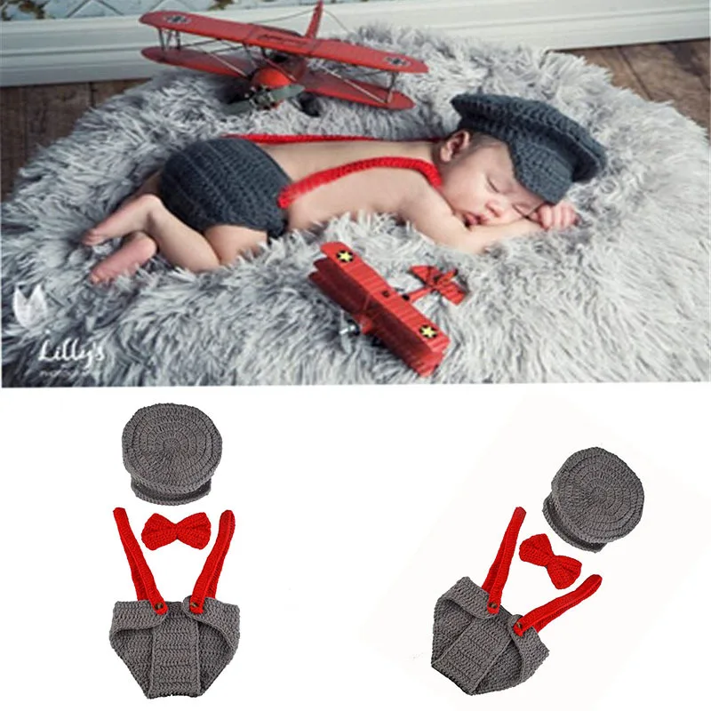 Newborn Photography Props Crocheted Baby Boy Gentleman Outfit Handmade Knitted Cap with Suspenders Diaper Infant Accessories
Newborn Photography Props Crocheted Baby Boy Gentleman Outfit Handmade Knitted Cap with Suspenders Diaper Infant Accessories