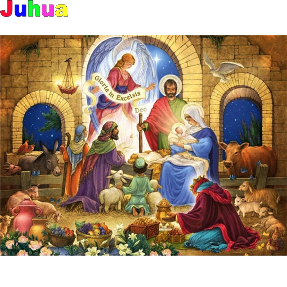 Jesus Birth 5d diy diamond painting full drill mosaic religious diamond embroidery gift diamond stitch Handmade art home decor
Jesus Birth 5d diy diamond painting full drill mosaic religious diamond embroidery gift diamond stitch Handmade art home decor