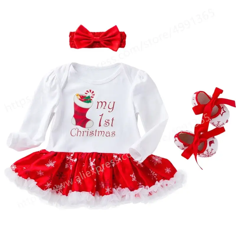 1 2 Year Toddler Kids Baby Girls Christmas Clothes Long Sleeve Santa Reindeer Princess Dress Ruffle Skirt with Shoes
1 2 Year Toddler Kids Baby Girls Christmas Clothes Long Sleeve Santa Reindeer Princess Dress Ruffle Skirt with Shoes