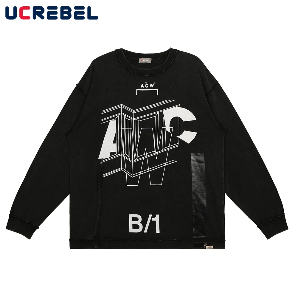 Letter Print Long Sleeve T-shirt Mens Autumn Crew Neck Cotton Tee Streetwear Distressed Loose Tshirt Men
Letter Print Long Sleeve T-shirt Mens Autumn Crew Neck Cotton Tee Streetwear Distressed Loose Tshirt Men