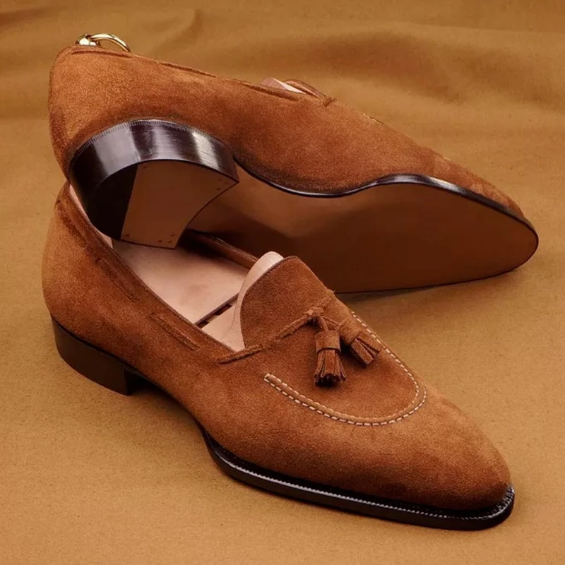 New Arrivals Men Dress Fashion Suede Leather Slip-on Casual Low Heel Vintage British Style Loafers Shoes Zapatos De Hombre KH450
New Arrivals Men Dress Fashion Suede Leather Slip-on Casual Low Heel Vintage British Style Loafers Shoes Zapatos De Hombre KH450