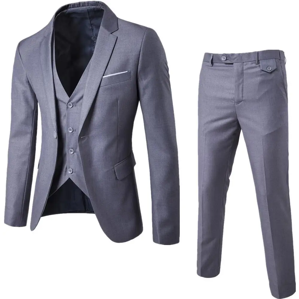 2021 Mens Suits Groom Wear Tuxedos 3-Piece Wedding Suits Groomsmen Best Man Formal Business Suit For Men (Jacket+Pant +vest)
2021 Mens Suits Groom Wear Tuxedos 3-Piece Wedding Suits Groomsmen Best Man Formal Business Suit For Men (Jacket+Pant +vest)