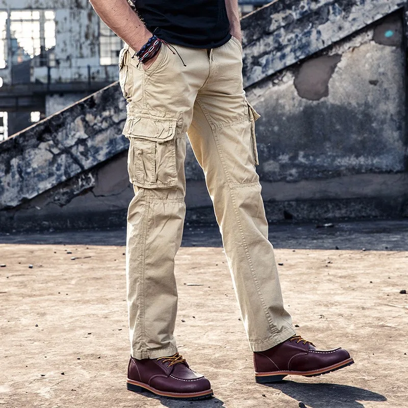 Men's Smart Casual Cotton Cargo Pants Men Multi Pockets Large size Tactical Pants Men Army Straight slacks Long Trousers
Men's Smart Casual Cotton Cargo Pants Men Multi Pockets Large size Tactical Pants Men Army Straight slacks Long Trousers