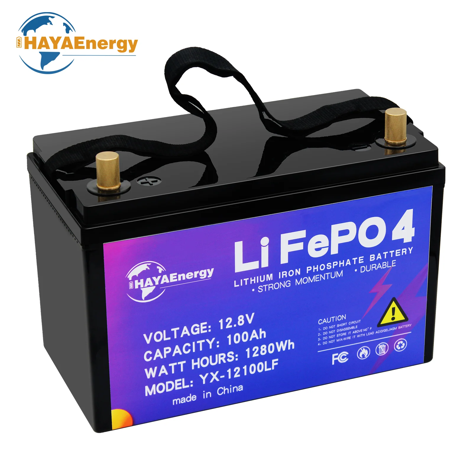 12V 100Ah LiFePO4 Battery Phosphate Battery Built-in 100A BMS and 7000+ Cycles can Support 1280W LiFePO4 Battery for RV Caravan
12V 100Ah LiFePO4 Battery Phosphate Battery Built-in 100A BMS and 7000+ Cycles can Support 1280W LiFePO4 Battery for RV Caravan