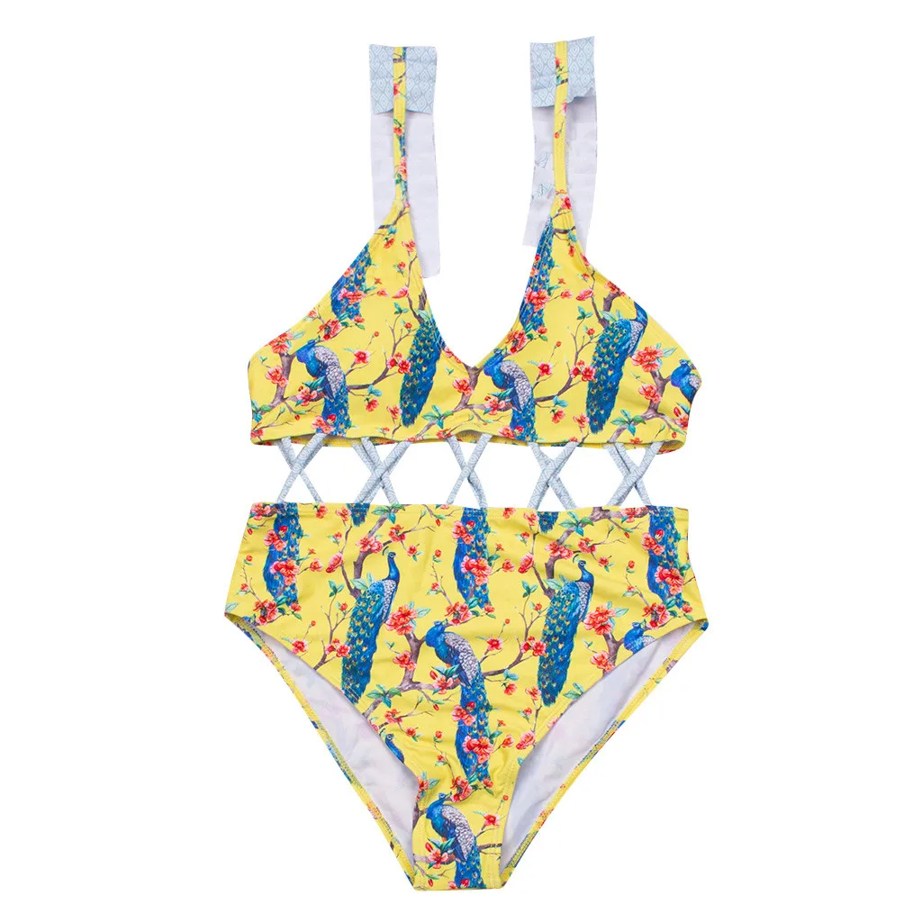 Women Bikini Print Bandage Push-Up Swimwear Swimsuit Set Padded Ruffles Flowers Swimwears Tankinis Set
Women Bikini Print Bandage Push-Up Swimwear Swimsuit Set Padded Ruffles Flowers Swimwears Tankinis Set