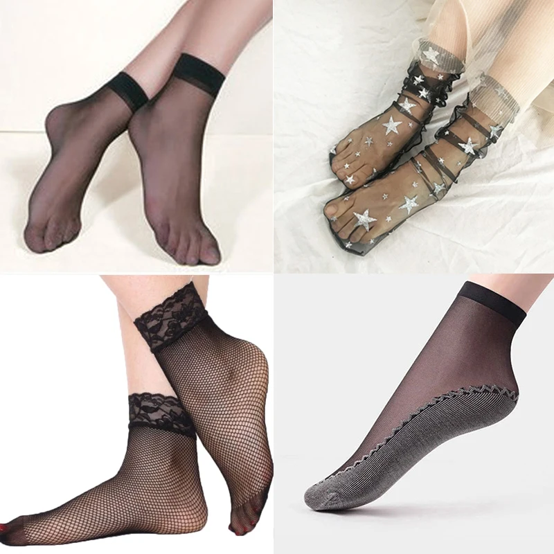 3/5/20pair Fashion Girls Ankle Sox Female Short Socks Women's Socks Summer Thin Crystal Transparent Silk Socks Shallow Mouth
3/5/20pair Fashion Girls Ankle Sox Female Short Socks Women's Socks Summer Thin Crystal Transparent Silk Socks Shallow Mouth