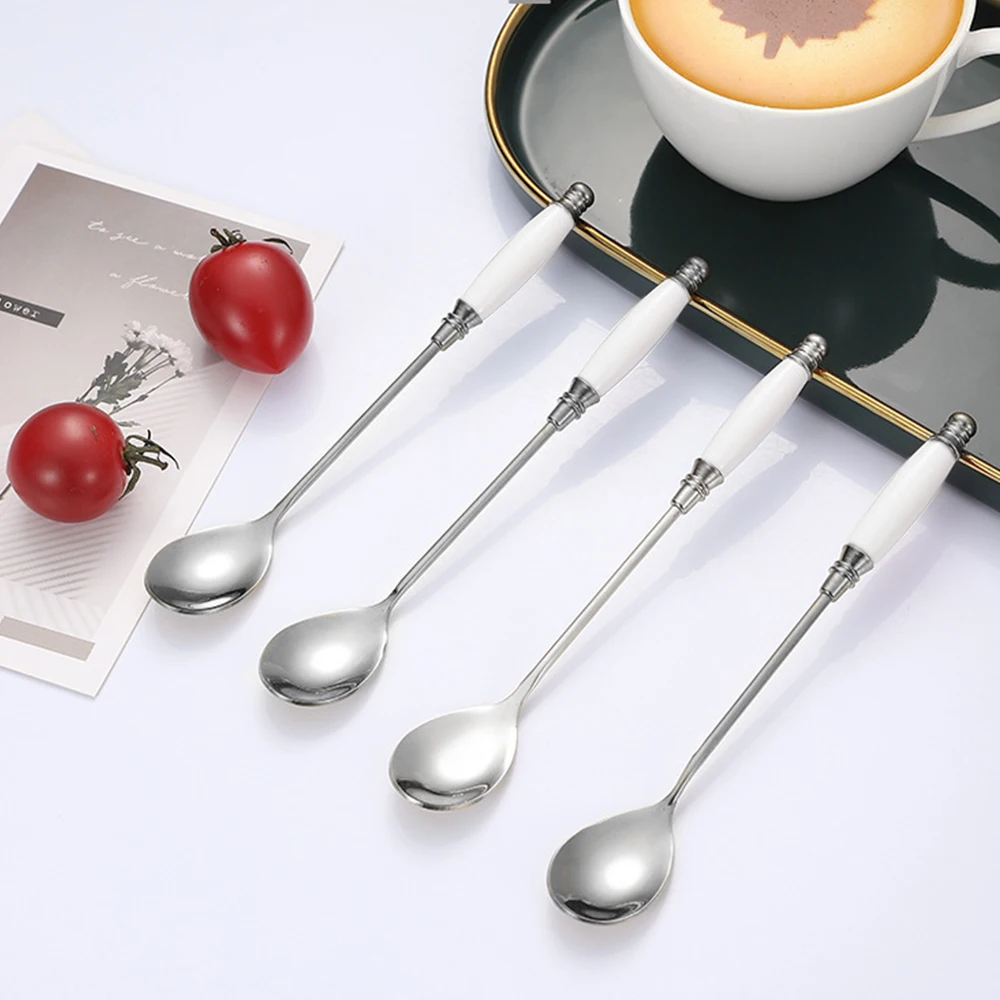 4pcs Plating Stainless Steel Coffee Spoon Europe Style Tea Spoons Kitchen Hot Drinking Flatware Dessert Fruit Coffee Scoops
4pcs Plating Stainless Steel Coffee Spoon Europe Style Tea Spoons Kitchen Hot Drinking Flatware Dessert Fruit Coffee Scoops