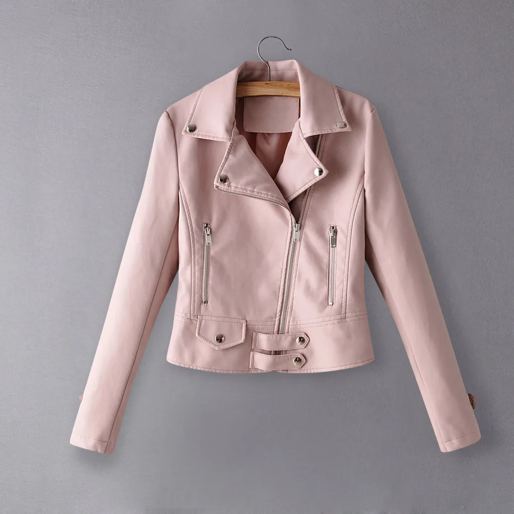 JTFANBright Color Pu Leather Jacket Coat Good Quality Ladies Main Street For Women Pu Leather Jacket#J30
JTFANBright Color Pu Leather Jacket Coat Good Quality Ladies Main Street For Women Pu Leather Jacket#J30