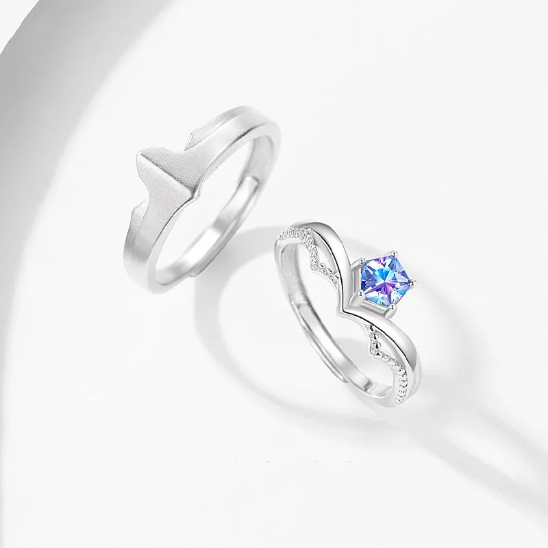 Morivovog Real 925 Sterling Silver Princess and Knight Lovers Rings Luxury Creative Romantic Birthday Ring Festival Jewelry Gift
Morivovog Real 925 Sterling Silver Princess and Knight Lovers Rings Luxury Creative Romantic Birthday Ring Festival Jewelry Gift