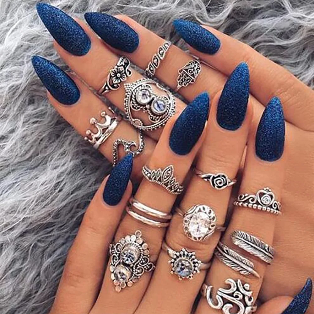 European and American fashion creative retro cat's eye ethnic style index finger joint combination ring16 piece set for female
European and American fashion creative retro cat's eye ethnic style index finger joint combination ring16 piece set for female