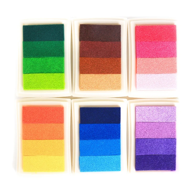 6Pcs/Set 4 Color Gradient Inkpad Fingerprint Stamp Sealing Decoration Scrapbooking Painting Card Making DIY Crafts Seal Ink Pad
6Pcs/Set 4 Color Gradient Inkpad Fingerprint Stamp Sealing Decoration Scrapbooking Painting Card Making DIY Crafts Seal Ink Pad