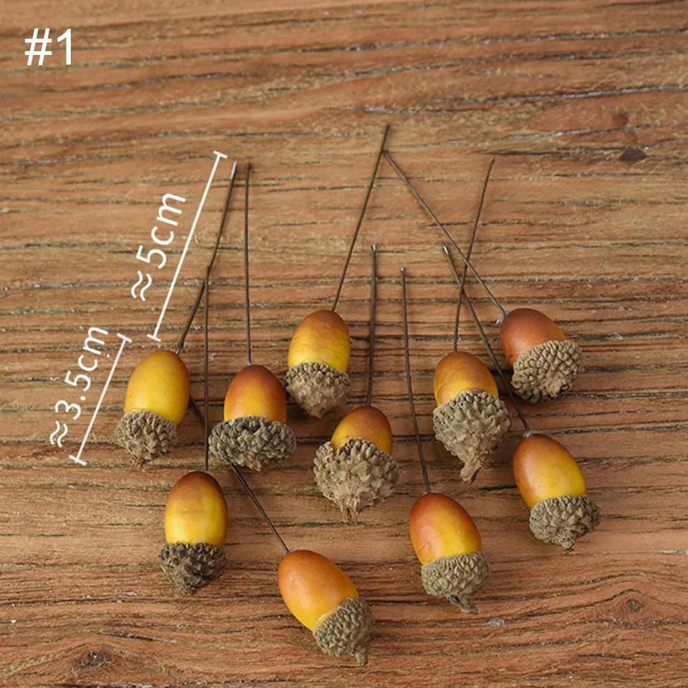 10pcs Christmas Artificial Acorn Plastic Fake Fruit Party Xmas Tree Decoration With Pole Natale
10pcs Christmas Artificial Acorn Plastic Fake Fruit Party Xmas Tree Decoration With Pole Natale